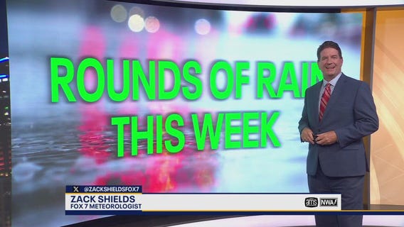 Austin weather: Rounds of rain this week