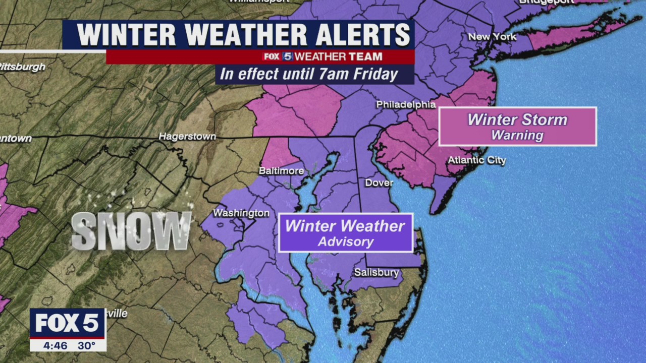 FOX 5 Weather forecast for Friday, January 7