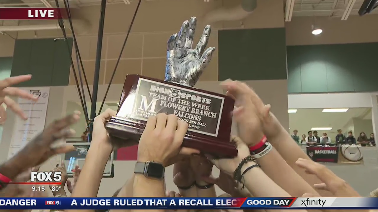 Flowery Branch Falcons pep rally