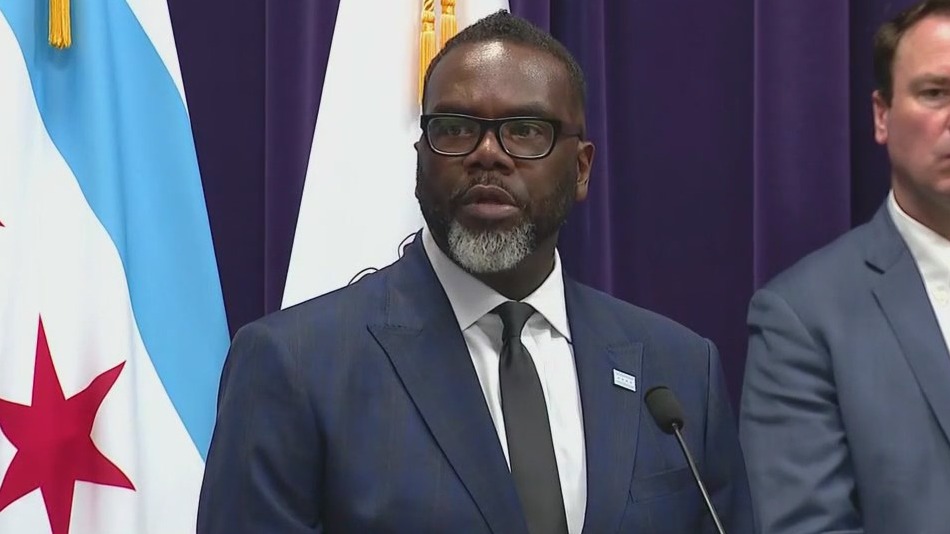 Chicago Mayor Brandon Johnson explains why he didn't attend Officer Luis Huesca's funeral