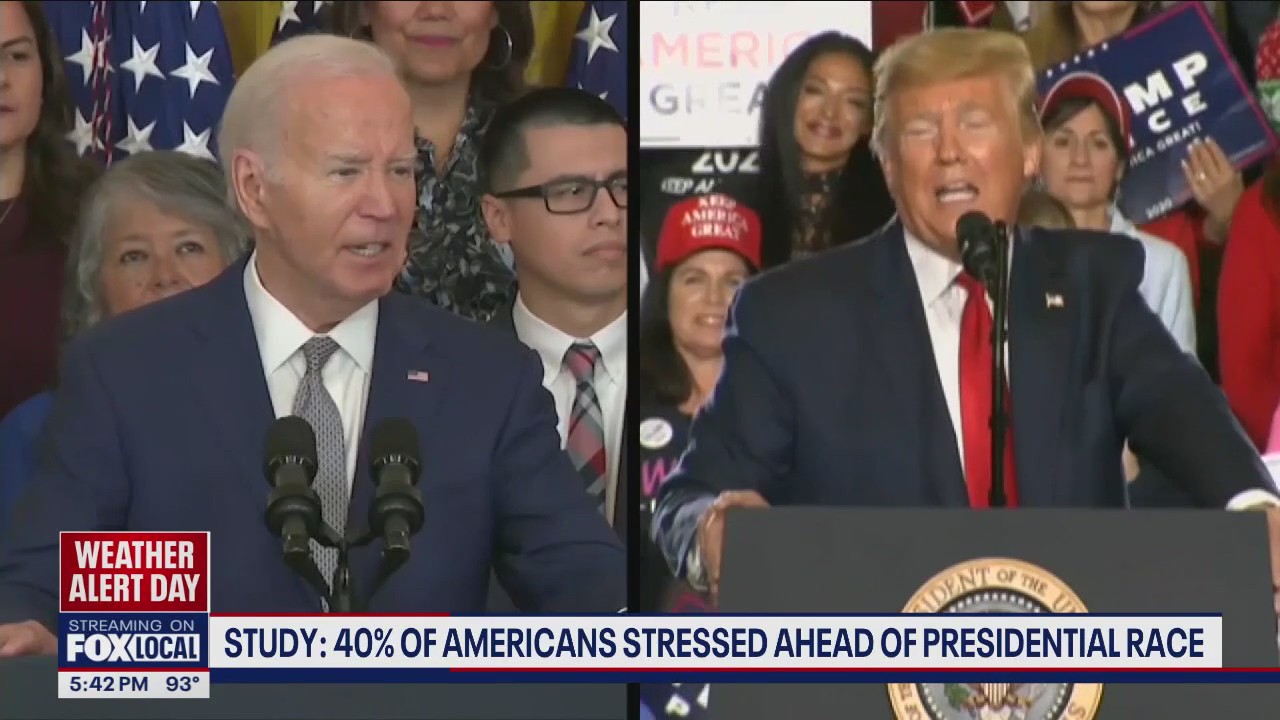 Study: 40% of Americans stressed ahead of presidential race