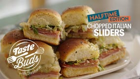Halftime with Taste Buds: Chopped Italian Sliders