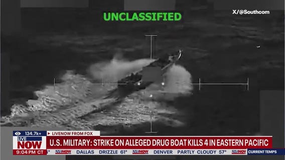 Drug boat strike kills 4 in Eastern Pacific, U.S. says