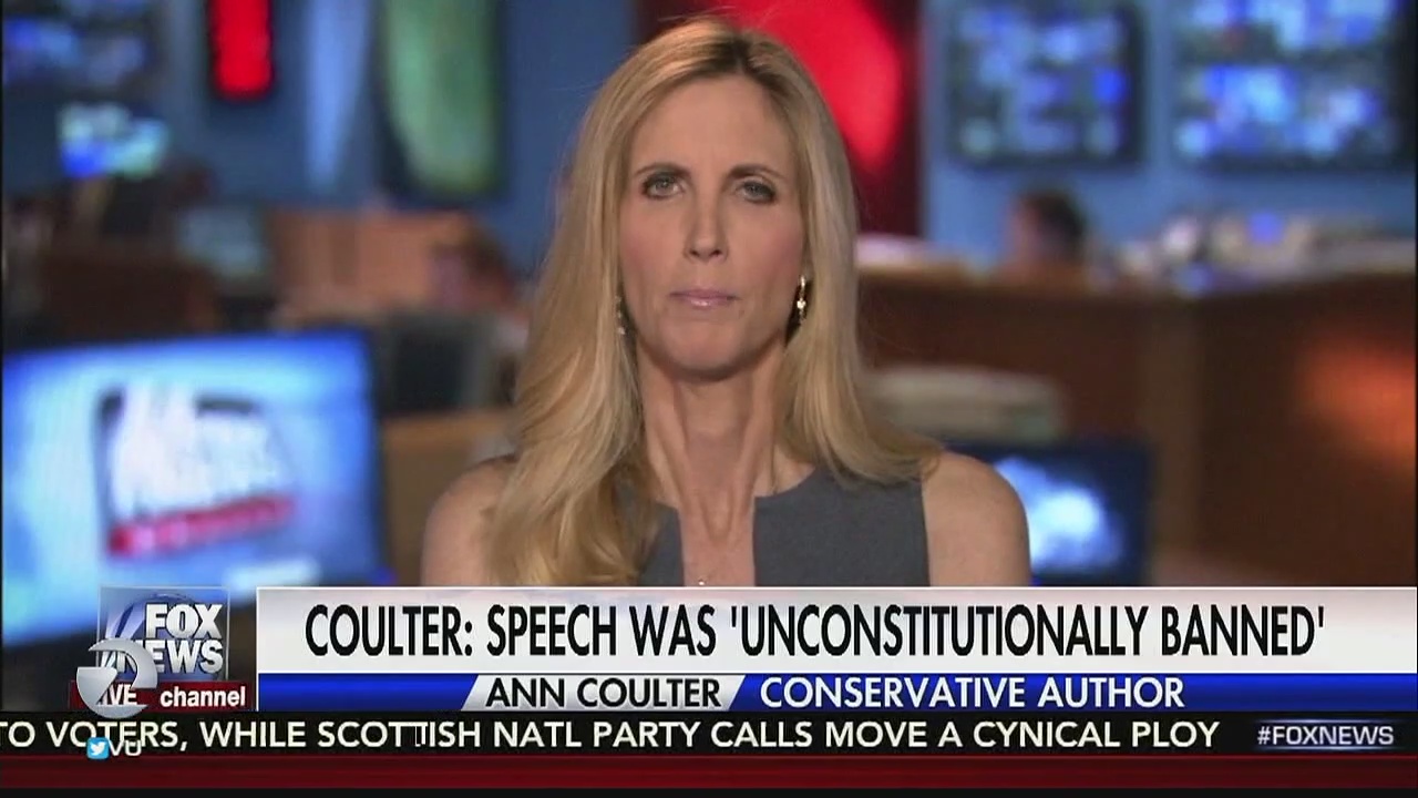 Ann Coulter speech at UC Berkeley cancelled