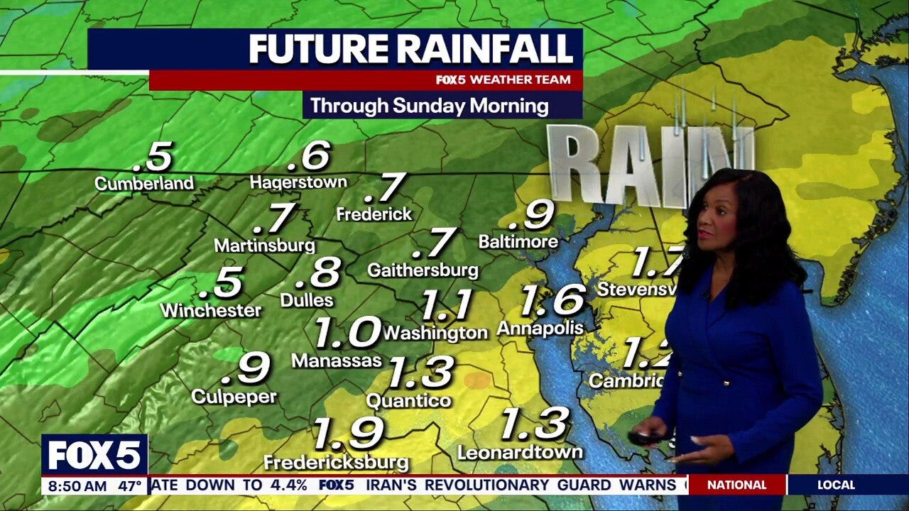 Rainy Saturday with chilly, gusty winds on the way