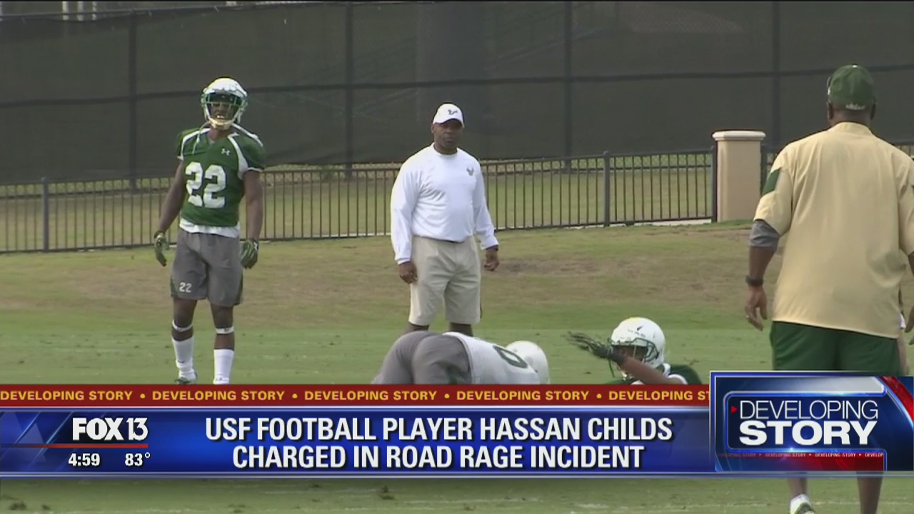 USF football player charged