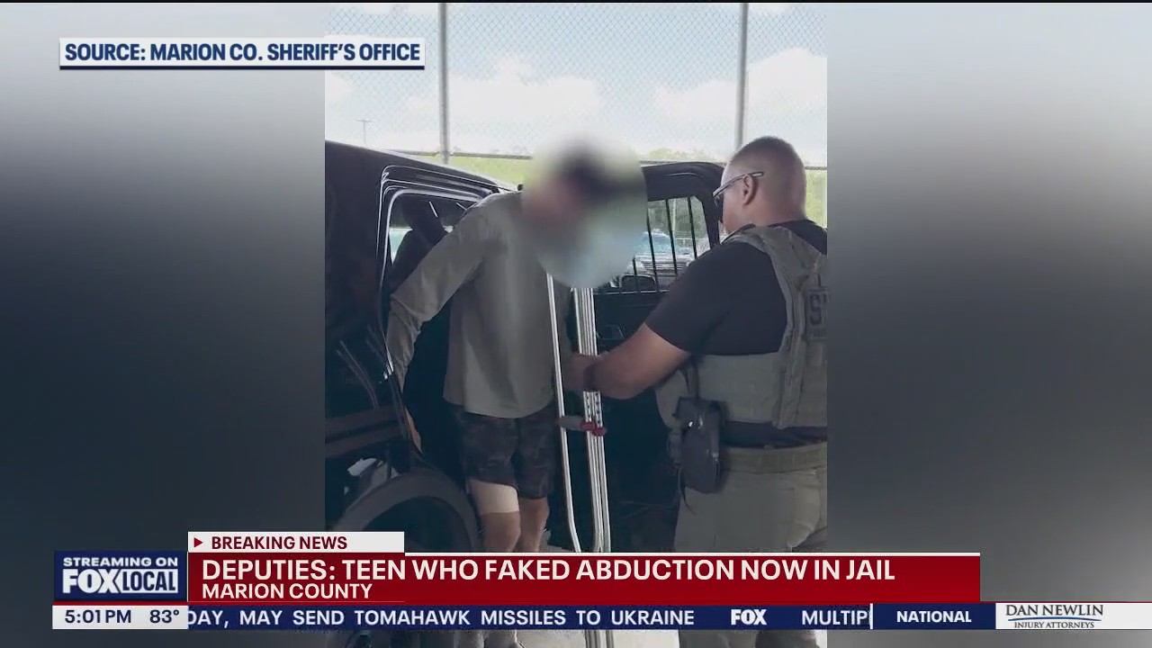 Florida teen arrested after faking own abduction | FOX 35 Orlando