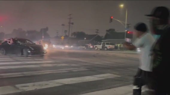 Another round of street takeovers in South LA