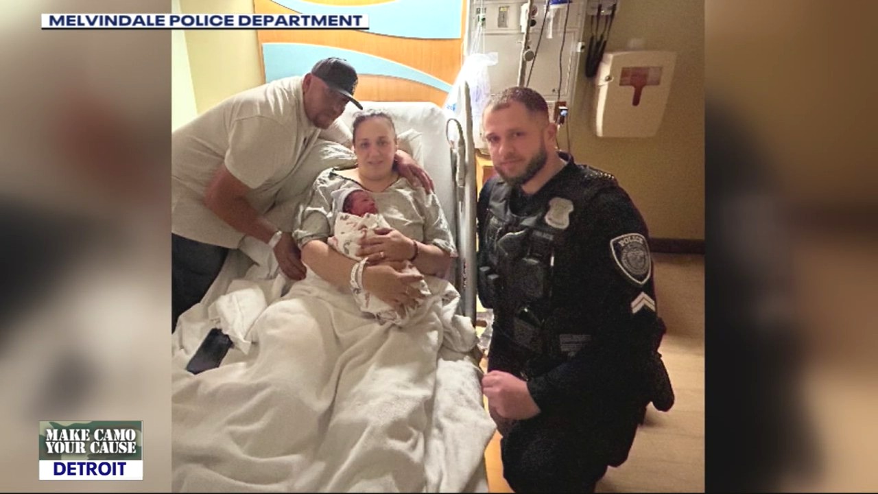 Melvindale police officer delivers a baby