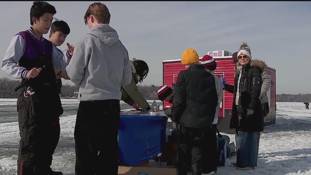 Young anglers hit the ice on Lake Minnetonka