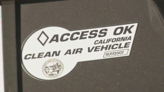 EV carpool lane decal program ends