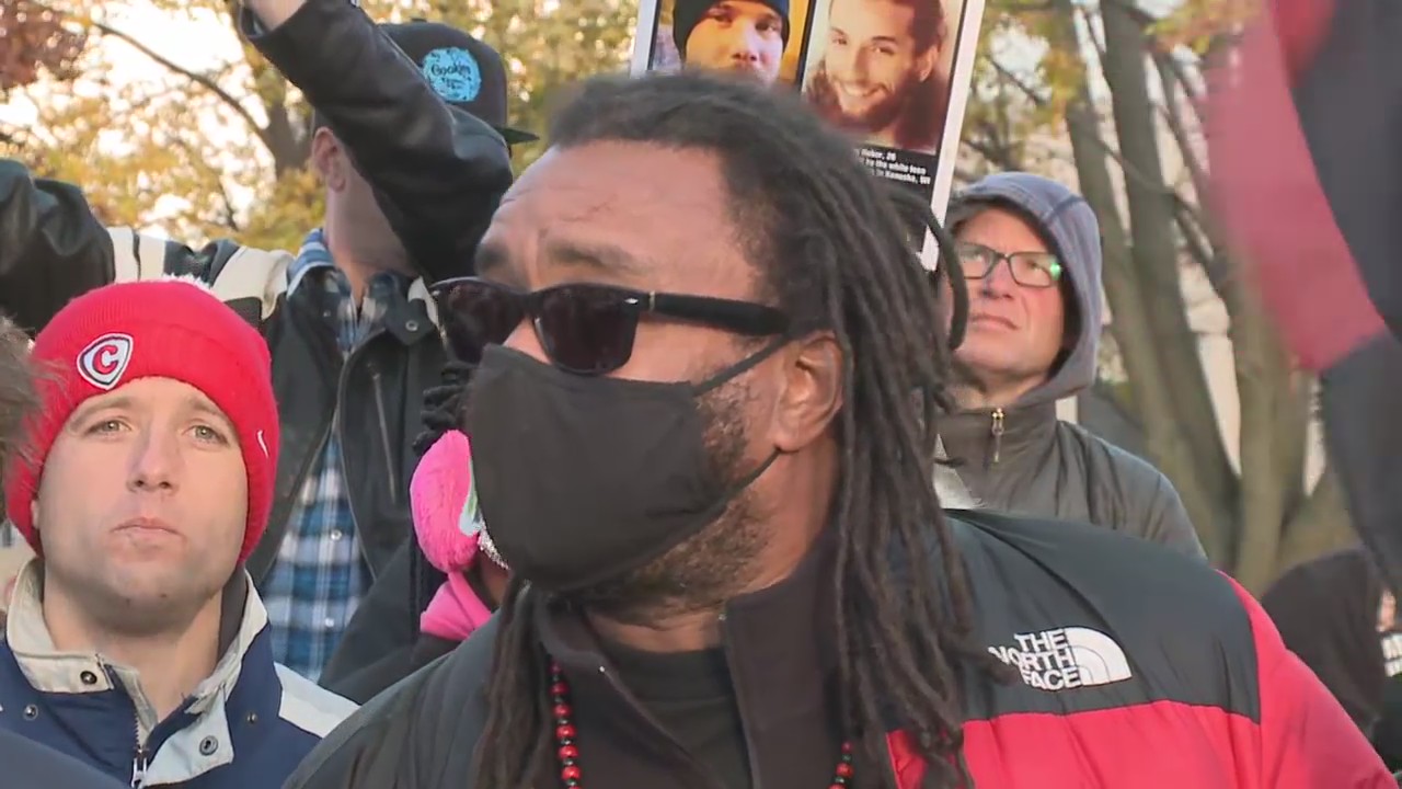 Kenosha rally after Kyle Rittenhouse verdict