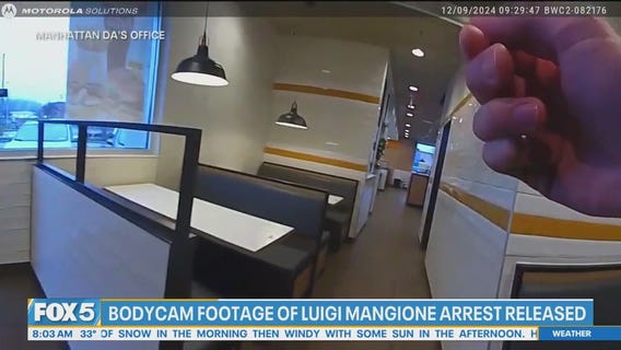 Bodycam video shows moment Luigi Mangione was confronted and arrested