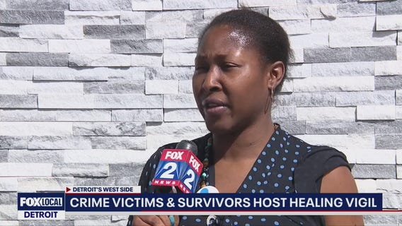 Crime victims host healing vigil in Detroit
