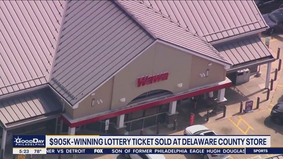 $905,000 winning lottery ticket sold at Wawa