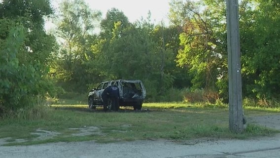 Man found hogtied pulled from burning SUV in Detroit