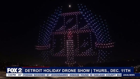 Detroit Holiday Drone Show happening on December 11th