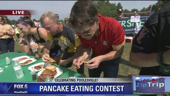 Zip Trip Poolesville: Pancake eating contest