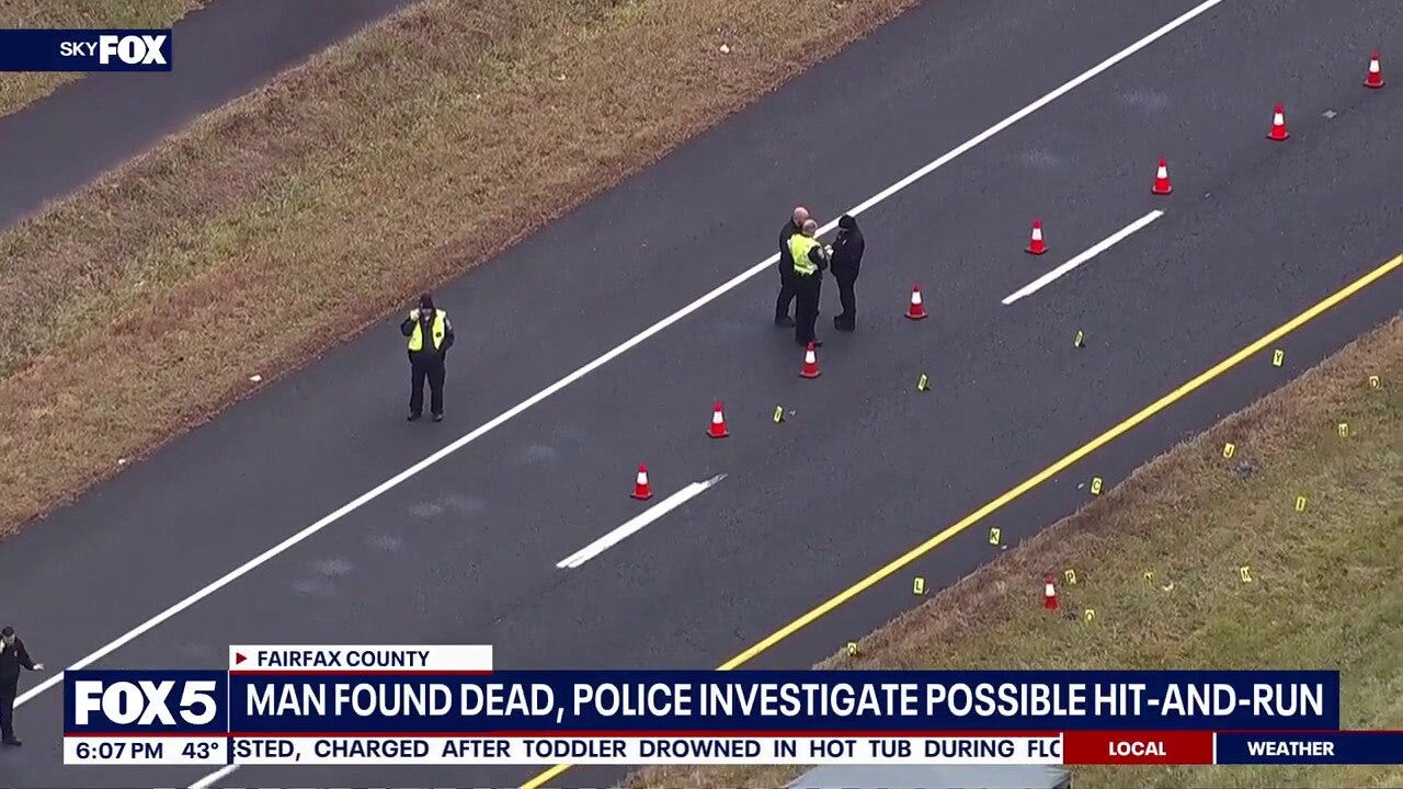 Investigtaion underway after man found dead on median of Fairfax County Parkway