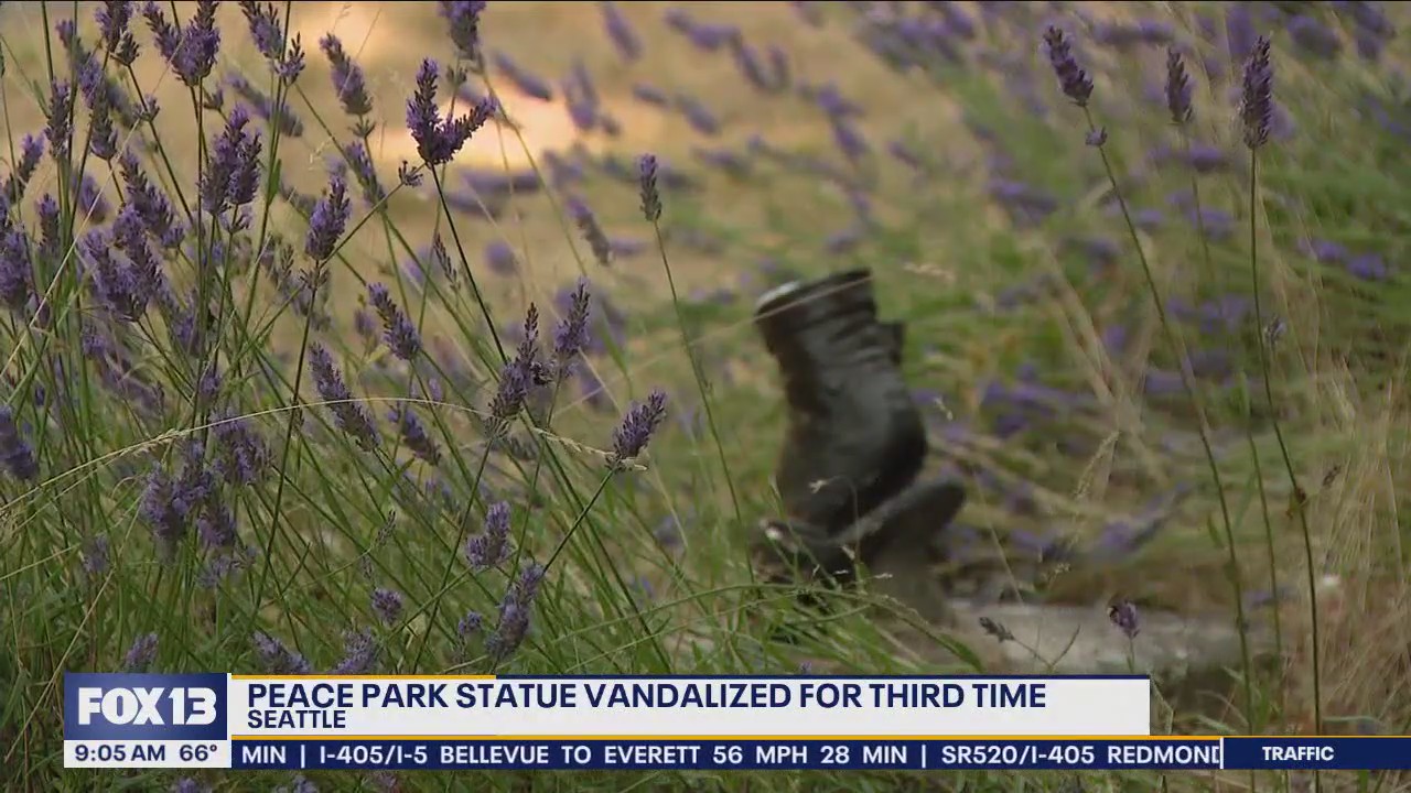 Peace Park statue vandalized for third time in Seattle