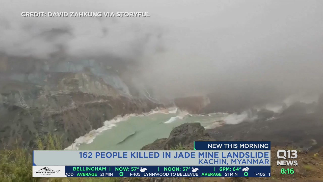 Landslide kills more than 100 miners in Myanmar