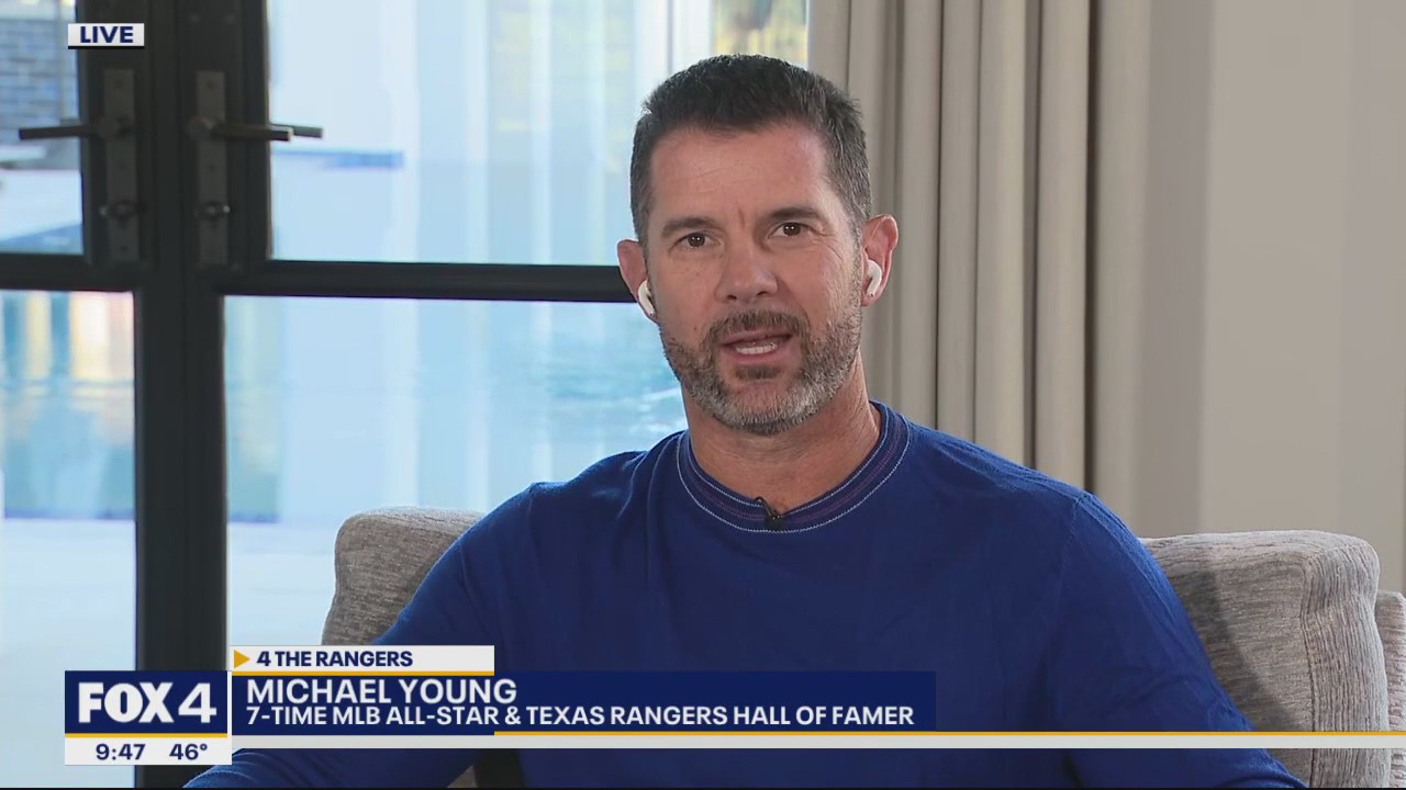 Michael Young chats about Rangers' ALCS Game 2 win