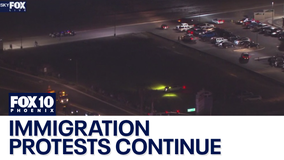 Immigration protest held near Westgate in Glendale