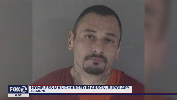 Homeless man faces arson, burglary charges