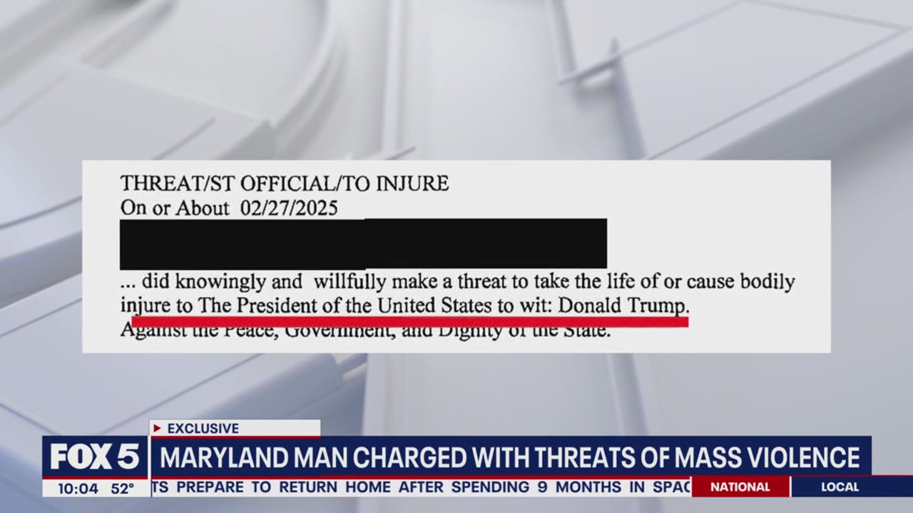 Maryland man charged with threatening to kill President Trump | FOX 5 DC