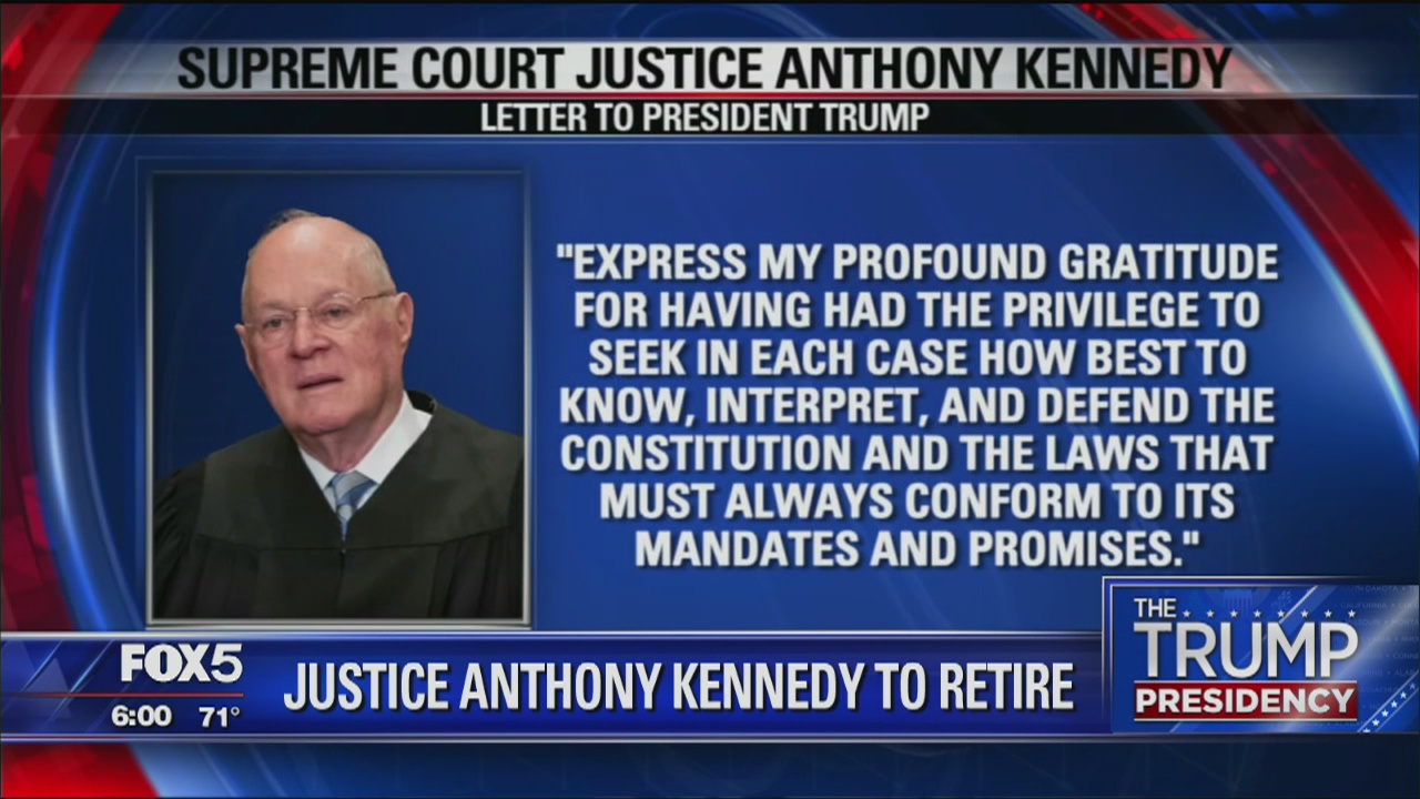 Justice Kennedy to retire