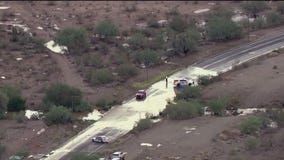 Driver rescued in flooded roads in Northwest Phoenix