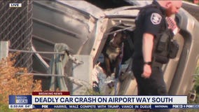 Deadly car crash on Airport Way South in Seattle