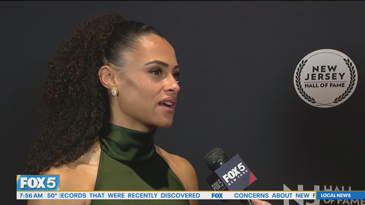 Sydney McLaughlin celebrates Jersey roots after Hall of Fame induction