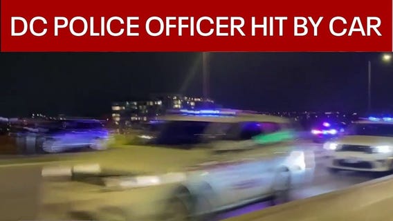 POLICE OFFICER HIT ON HIGHWAY IN DC