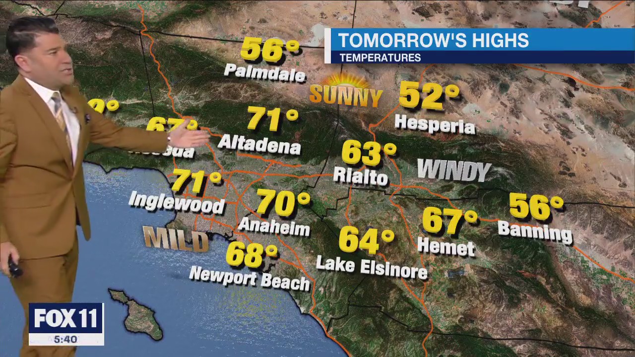 Weather forecast for Wednesday, Jan. 25