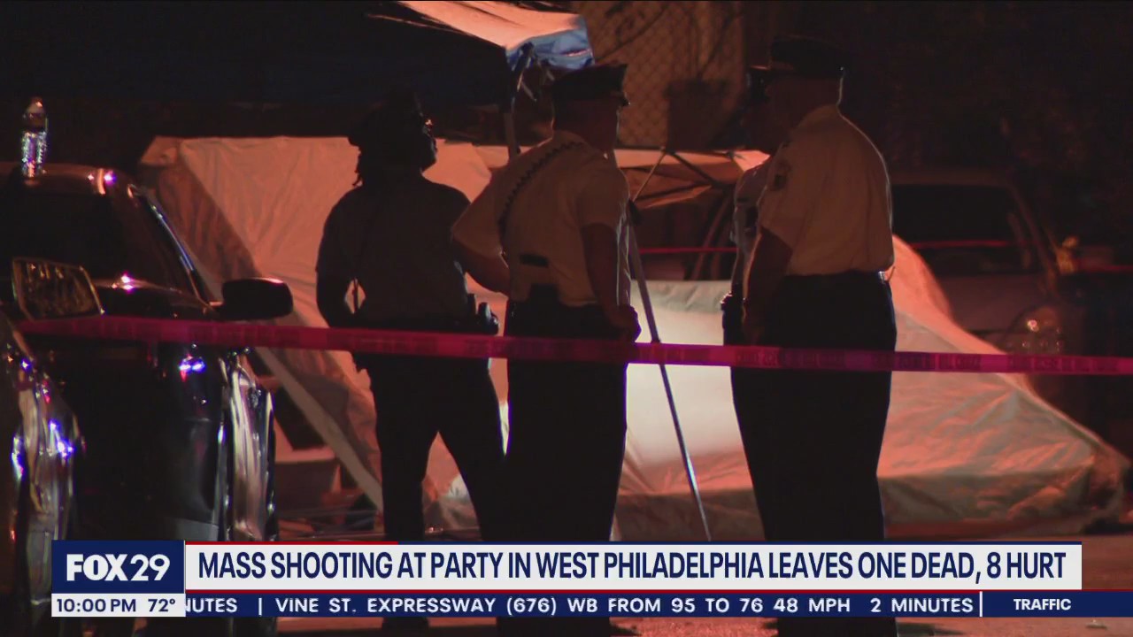 1 dead, 8 injured in shooting at West Philly block party | FOX 29 ...