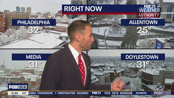 Bitter temps, gusty winds to follow Sunday morning snow in Philadelphia area