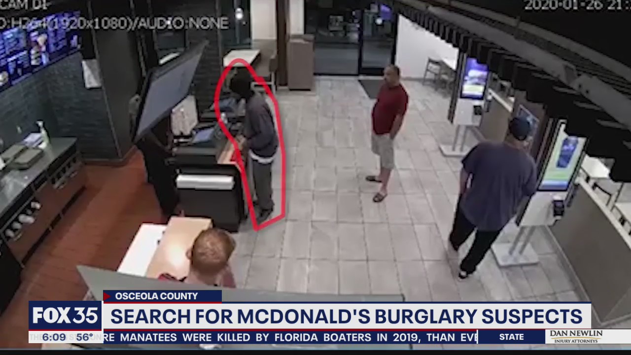 Search for McDonald's burglary suspects