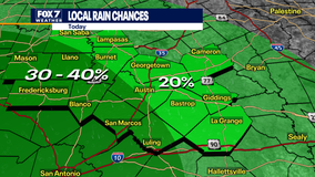 Austin weather: Pop-up showers and storms