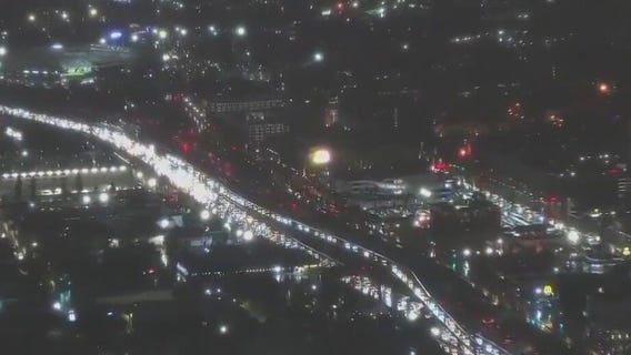 Propane tanker overturns in downtown LA