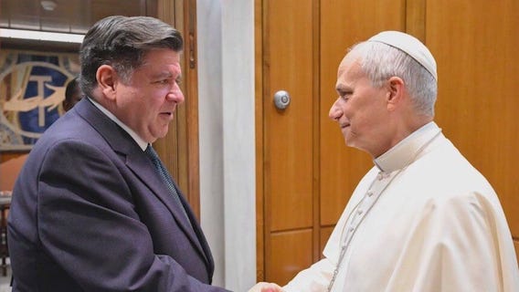 Pritzker meets with Pope Leo XIV at the Vatican to discuss immigration and Illinois ties