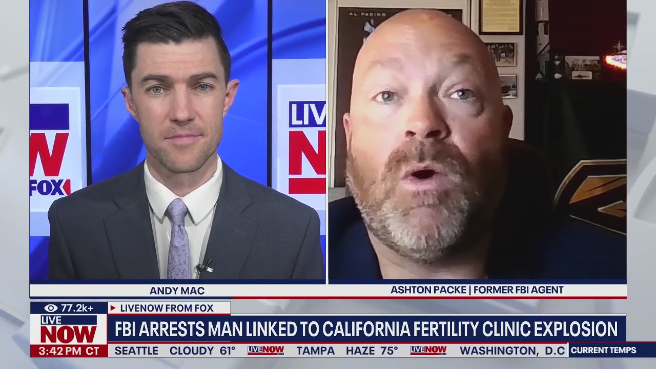 Man linked to CA fertility clinic explosion arrested