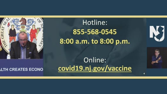 Gov. Murphy discusses launch of New Jersey's coronavirus vaccine hotline