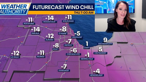 Chicago weather: Temperatures plummet overnight with wind chills as low as -5 to -15