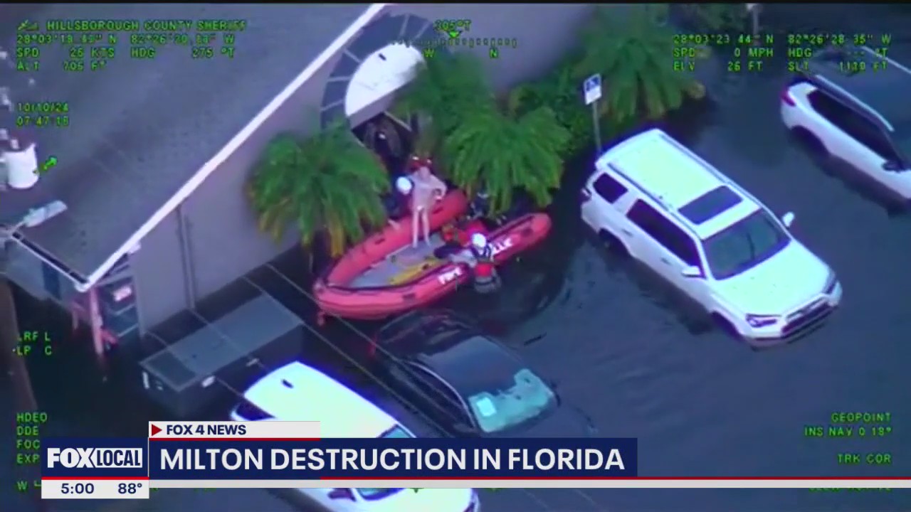 6 killed, millions without power in Milton destruction