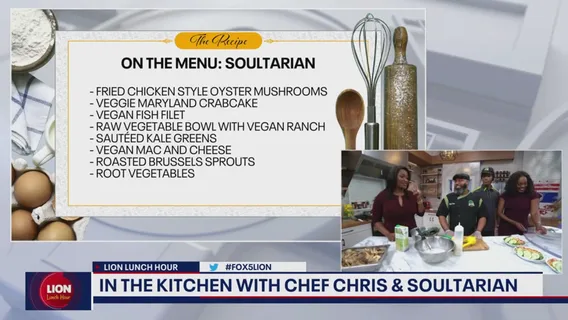 Chef Chris, founder of Soultarian, roles in a flavor filled menu
