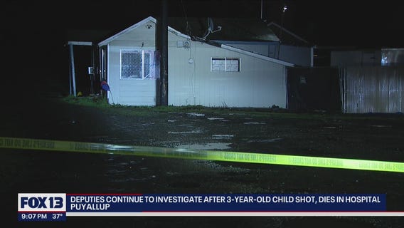 Deputies continue to investigate death of 3-year-old shot in Puyallup