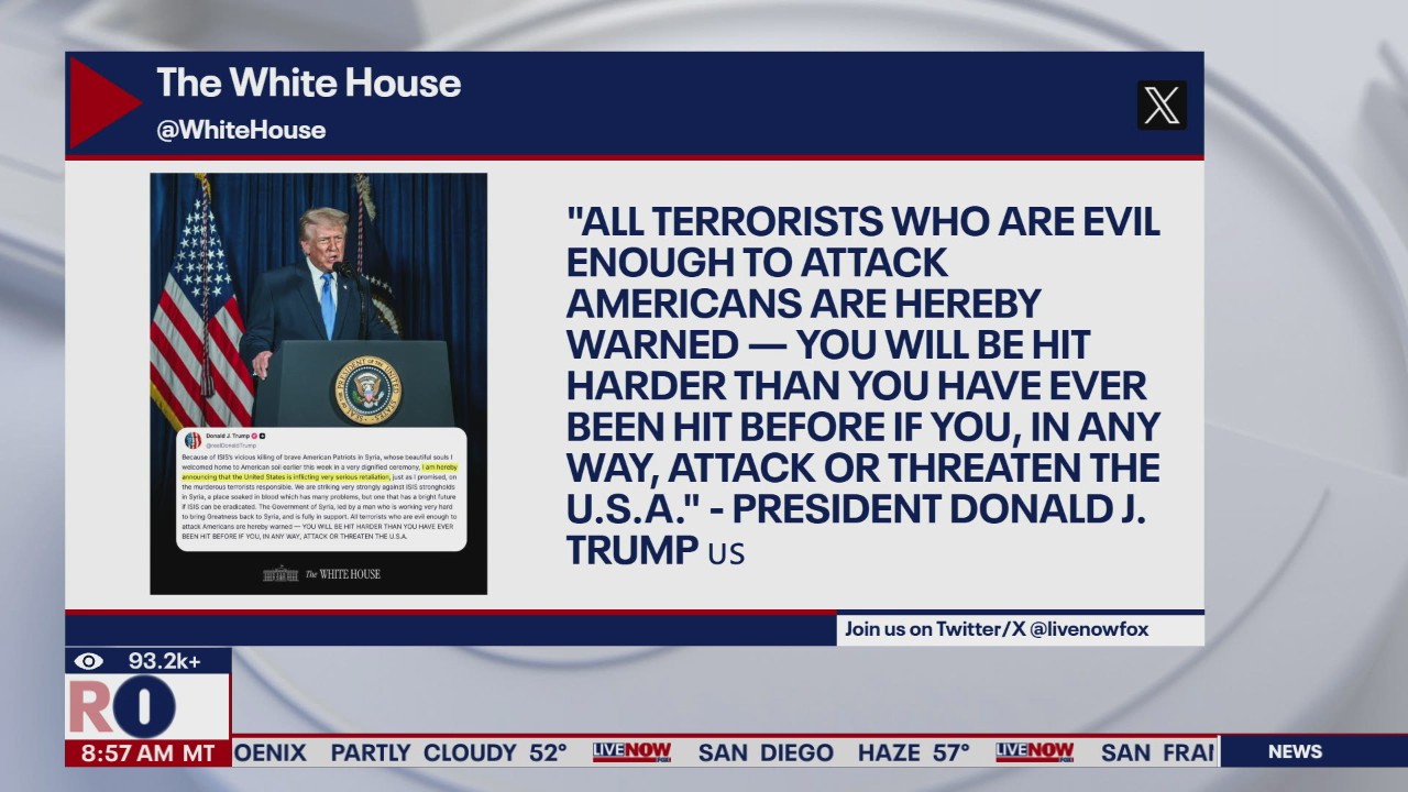 President Trump vows more revenge strikes on Syria