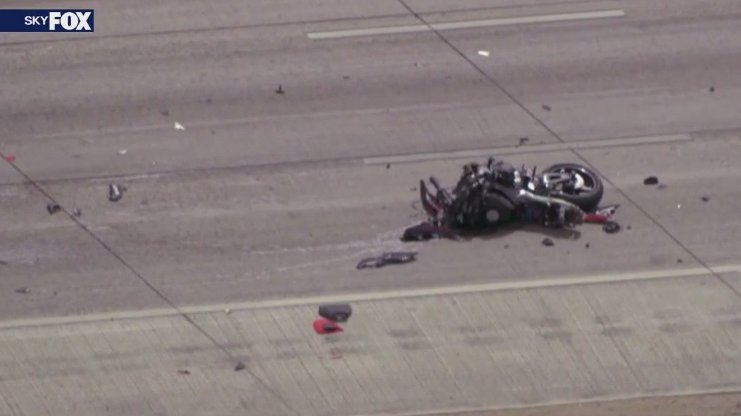 Motorcyclist hurt after crashing into semi truck