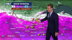MN weather: Steady, light snowfall all day Saturday